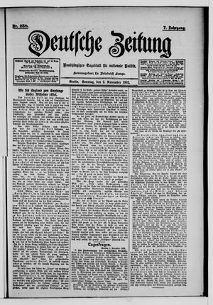 Deutsche Zeitung vom 02.11.1902