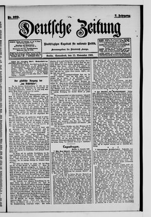 Deutsche Zeitung vom 15.11.1902