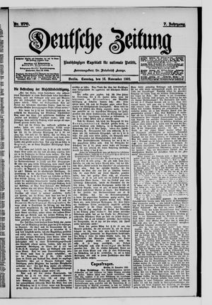 Deutsche Zeitung on Nov 16, 1902