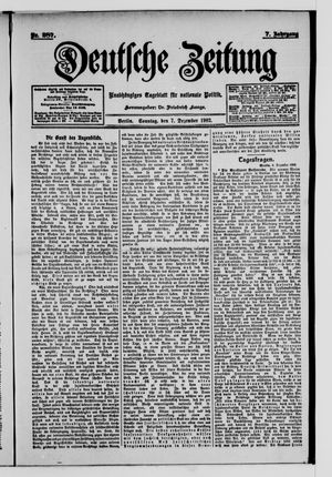 Deutsche Zeitung on Dec 7, 1902