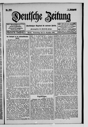 Deutsche Zeitung vom 11.12.1902