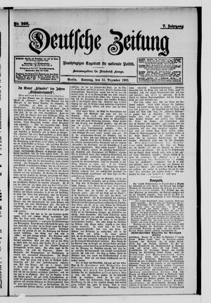 Deutsche Zeitung vom 14.12.1902