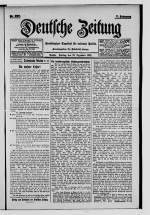 Deutsche Zeitung vom 19.12.1902