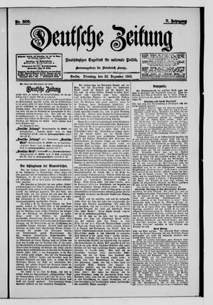 Deutsche Zeitung vom 23.12.1902