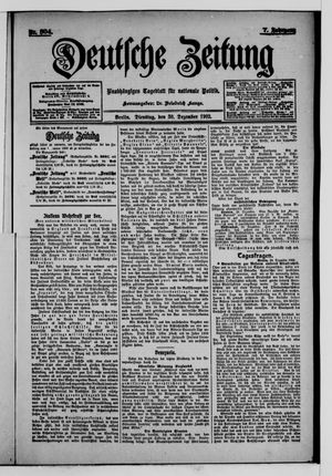 Deutsche Zeitung vom 30.12.1902
