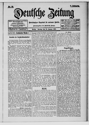 Deutsche Zeitung on Jan 16, 1903