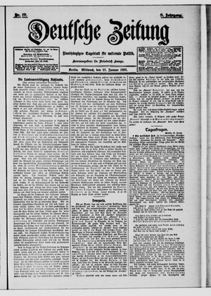 Deutsche Zeitung vom 21.01.1903