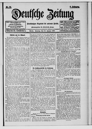 Deutsche Zeitung vom 25.01.1903