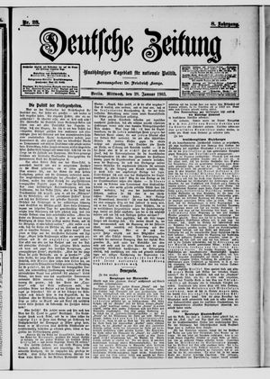 Deutsche Zeitung vom 28.01.1903