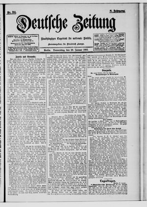 Deutsche Zeitung on Jan 29, 1903