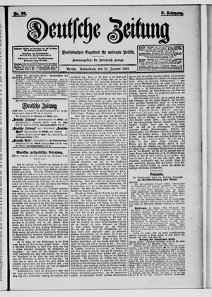 Deutsche Zeitung vom 31.01.1903
