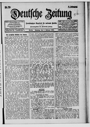 Deutsche Zeitung vom 08.02.1903