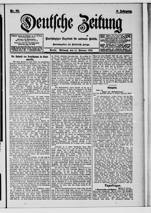 Deutsche Zeitung on Feb 11, 1903