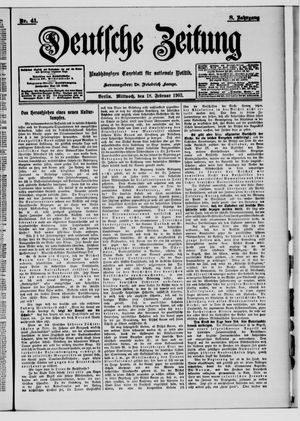 Deutsche Zeitung on Feb 18, 1903