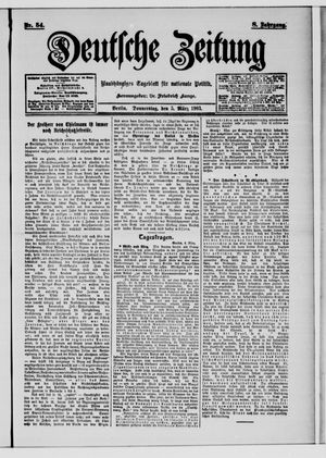 Deutsche Zeitung vom 05.03.1903