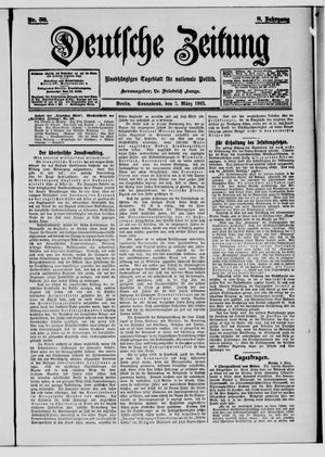 Deutsche Zeitung vom 07.03.1903