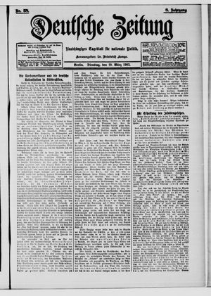 Deutsche Zeitung on Mar 10, 1903