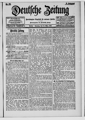 Deutsche Zeitung on Mar 15, 1903
