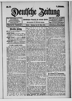 Deutsche Zeitung on Mar 29, 1903