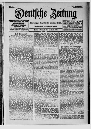 Deutsche Zeitung vom 01.04.1903