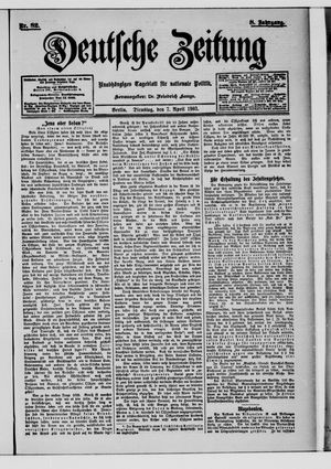 Deutsche Zeitung on Apr 7, 1903