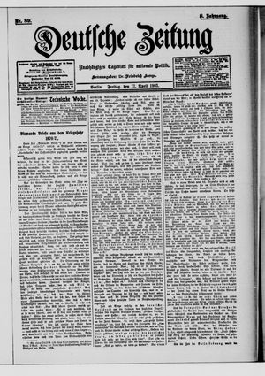 Deutsche Zeitung on Apr 17, 1903