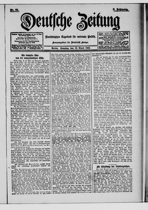 Deutsche Zeitung vom 19.04.1903