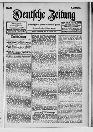 Deutsche Zeitung on Apr 22, 1903