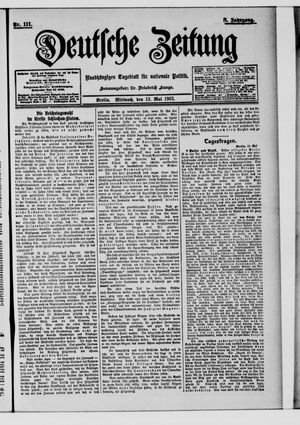 Deutsche Zeitung vom 13.05.1903