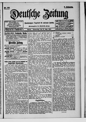Deutsche Zeitung on May 21, 1903