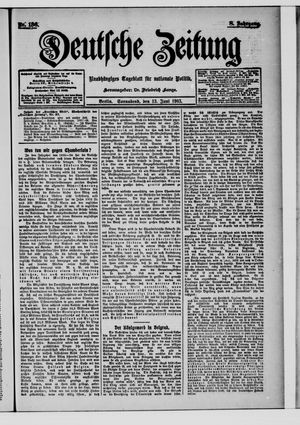 Deutsche Zeitung on Jun 13, 1903