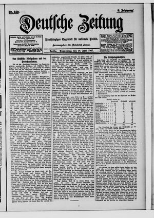 Deutsche Zeitung on Jun 18, 1903