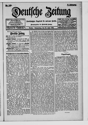 Deutsche Zeitung on Jun 25, 1903