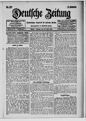 Deutsche Zeitung on Jul 10, 1903