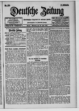 Deutsche Zeitung on Jul 29, 1903