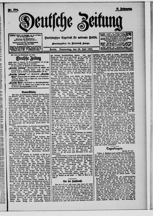 Deutsche Zeitung on Jul 30, 1903