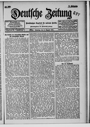 Deutsche Zeitung vom 02.08.1903