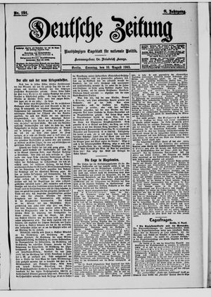 Deutsche Zeitung vom 16.08.1903