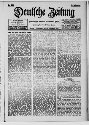 Deutsche Zeitung on Sep 10, 1903