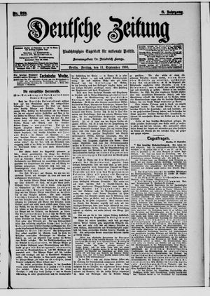 Deutsche Zeitung vom 11.09.1903