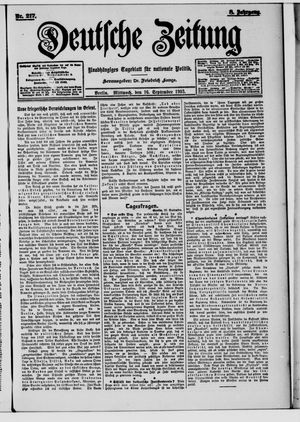 Deutsche Zeitung vom 16.09.1903