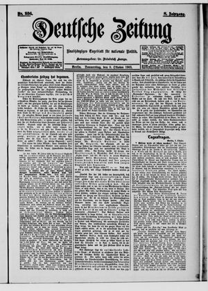 Deutsche Zeitung vom 08.10.1903