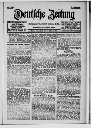 Deutsche Zeitung vom 10.10.1903