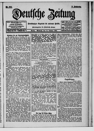 Deutsche Zeitung on Oct 14, 1903