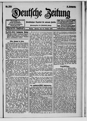 Deutsche Zeitung vom 16.10.1903