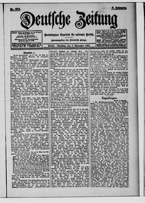 Deutsche Zeitung vom 03.11.1903