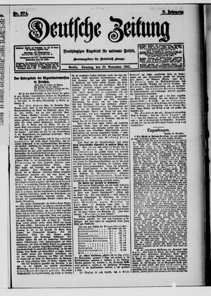 Deutsche Zeitung on Nov 22, 1903