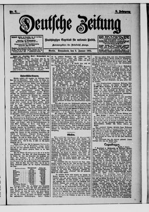Deutsche Zeitung vom 09.01.1904