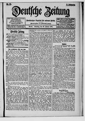 Deutsche Zeitung vom 26.01.1904