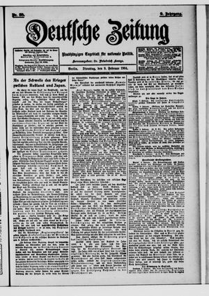 Deutsche Zeitung vom 09.02.1904